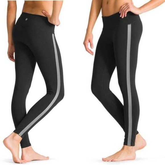 Athleta Pants - Athleta I City Limits Chaturanga Tights Side Stripe I Sz Small